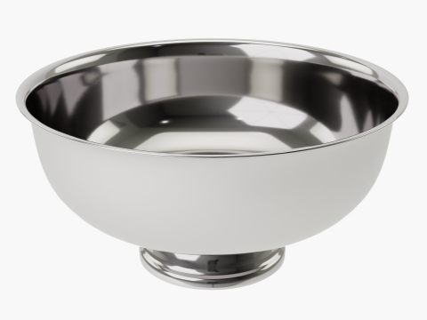 Decora&ccedil;&atilde;o de fruteira com design simples de metal Modelo 3D