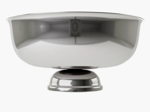 Decoro portafrutta dal design semplice in metallo Modello 3D