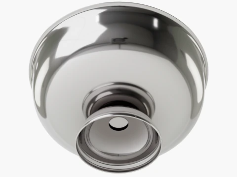 Decoro portafrutta dal design semplice in metallo Modello 3D