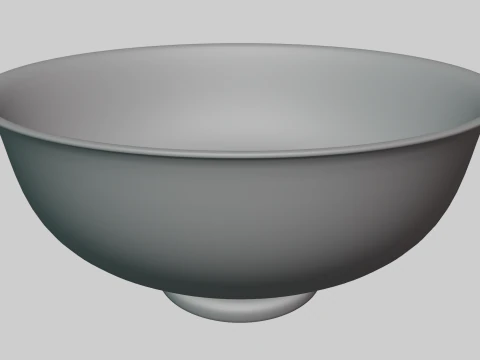 Decoro portafrutta dal design semplice in metallo Modello 3D