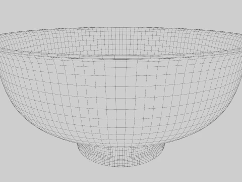 Decoro portafrutta dal design semplice in metallo Modello 3D