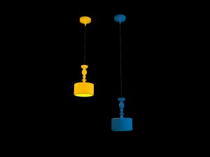 suspended ceiling light melina 3D मॉडल
