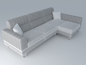 corner sofa 3D-Modell