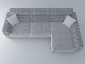 corner sofa 3D-Modell