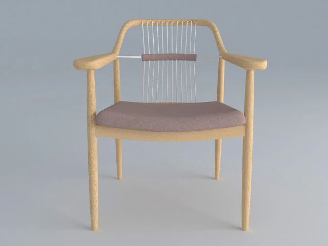 silla japonesa Modelo 3D .c4d .max .obj .3ds .fbx .stl .blend