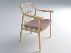 japanese chair 3D 모델