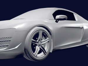 audi r8 3D 모델