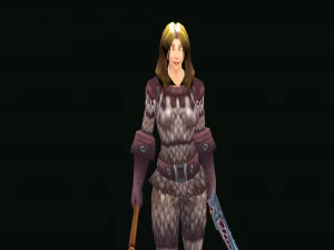 Frau World of Warcraft 3D Modell