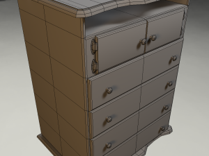 drawer wardrobe Modelo 3D