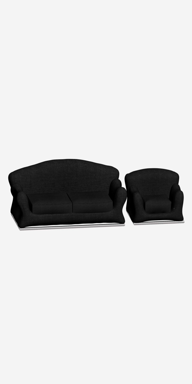 sofa 3D Model .c4d .max .obj .3ds .fbx .stl .blend 