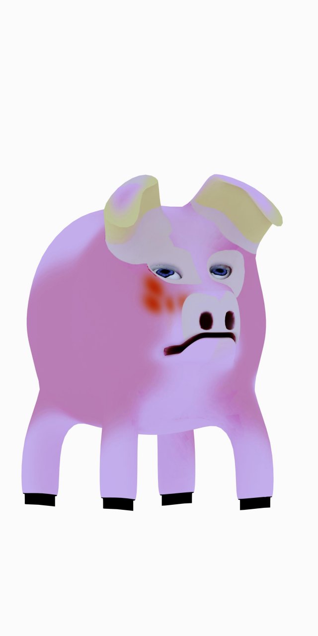 pigs 3D Model .c4d .max .obj .3ds .fbx .stl .blend 