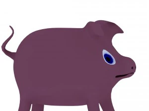 свині боб 3D Модель