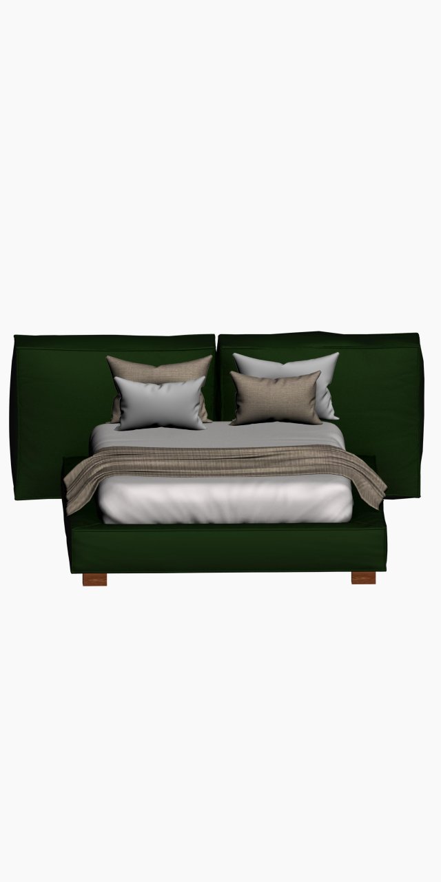bed Model 3D .c4d .max .obj .3ds .fbx .stl .blend 