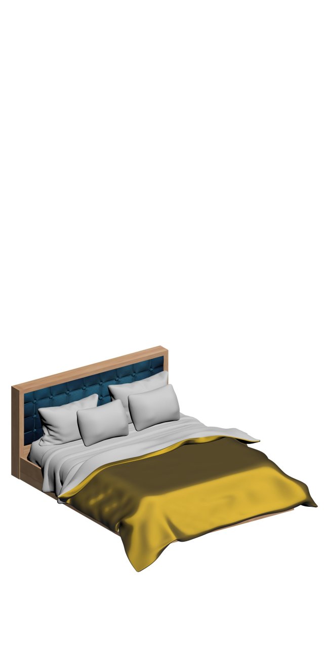 bed 3D-Modell .c4d .max .obj .3ds .fbx .stl .blend 