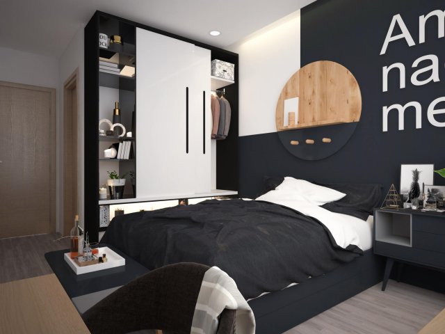 bedroom interior vol 2 vr 3D Model .c4d .max .obj .3ds .fbx .stl .blend 