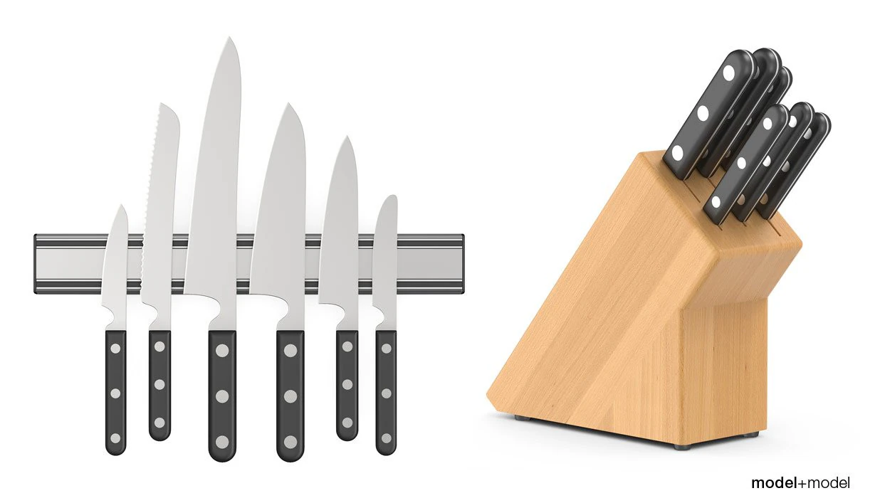 utens&iacute;lios de cozinha Modelo 3D .c4d .max .obj .3ds .fbx .stl .blend 