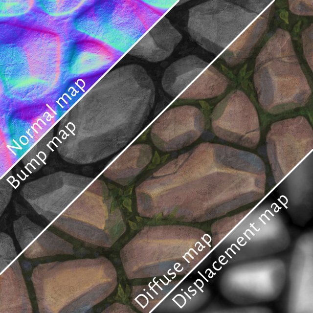 paving stone material CG टेक्स्चर्स .c4d .max .obj .3ds .fbx .stl .blend 