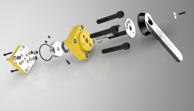 10000 psi high pressure valve 3D मॉडल .c4d .max .obj .3ds .fbx .stl .blend 