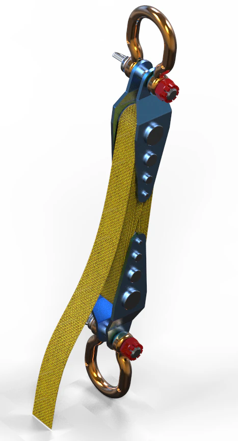 spiral pulley hoist system belt 3D Model .c4d .max .obj .3ds .fbx .stl .blend 