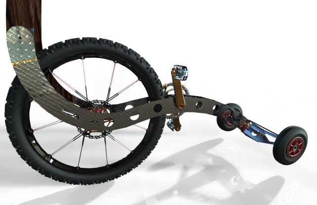 half-bike 3D Model .c4d .max .obj .3ds .fbx .stl .blend 