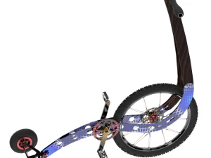 반자전거 3D 모델