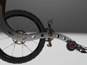 반자전거 3D 모델