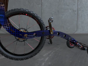 반자전거 3D 모델