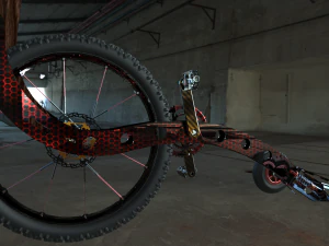 반자전거 3D 모델