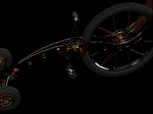 반자전거 3D 모델