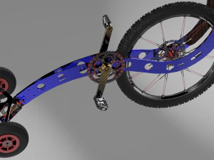 반자전거 3D 모델