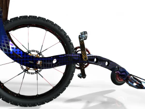 반자전거 3D 모델