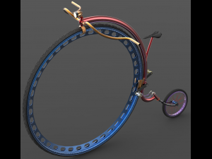 modern old-bike Modelo 3D