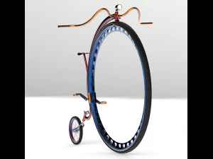 vecchia bici moderna Modello 3D