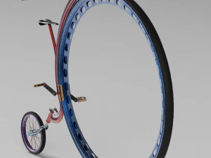 vecchia bici moderna Modello 3D