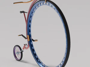 vecchia bici moderna Modello 3D