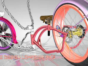 u-bike design low rider bike 3D Model