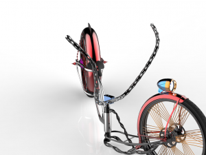 u-bike design low rider bike 3D Model