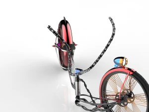 u-bike design low rider bike 3D Model