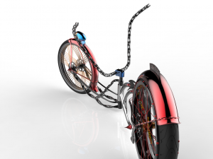 u-bike design low rider bike 3D Model