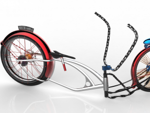 u-bike design low rider bike 3D Model