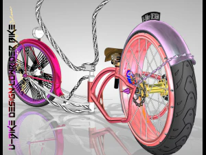 u-bike design low rider bike 3D Model