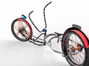 u-bike design low rider bike 3D Model