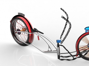 u-bike design low rider bike 3D Model