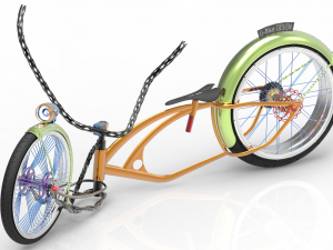 u-bike design low rider bike 3D Model