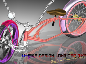 u-bike design low rider bike 3D Model