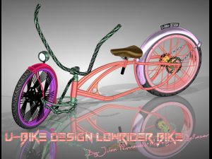 u-bike design low rider bike 3D Model