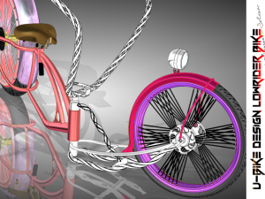 u-bike design low rider bike 3D Model