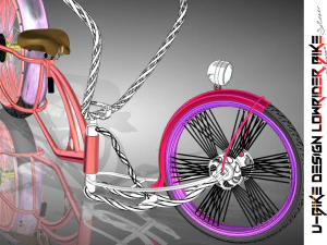 u-bike design low rider bike 3D Model