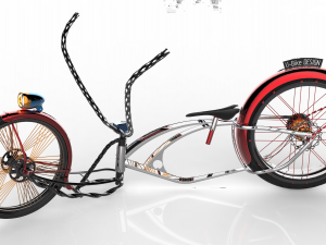 u-bike design low rider bike 3D Model