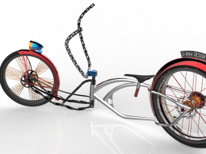 u-bike design low rider bike 3D Model